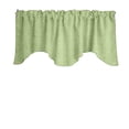 thumbnail image 1 of Faux Burlap Scalloped Valance Curtain Window Treatment Kitchen Home Décor 58" Wide / 20" Tall, 1 of 2