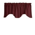 thumbnail image 1 of Faux Burlap Scalloped Valance Curtain Window Treatment Kitchen Home Décor 58" Wide / 20" Tall, 1 of 2