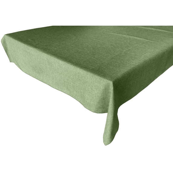 Faux Burlap Solid Tablecloth Willow