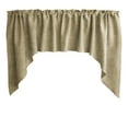 thumbnail image 1 of Faux Burlap Swag Valance Curtain Window Treatment Kitchen Home Décor 72" Wide / 36" Tall, 1 of 10