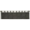 thumbnail image 1 of Faux Burlap Tab Top Valances by Penny's Needful Things (Lined) (12 Inch One Valance Panel) (Black/Gray), 1 of 1