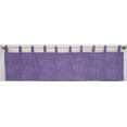 thumbnail image 1 of Faux Burlap Tab Top Valances by Penny's Needful Things (Lined) (18 Inch Two Valance Panels) (Purple), 1 of 1
