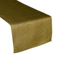 thumbnail image 1 of Faux Burlap Table Runner Solid Dark Gold, 1 of 2