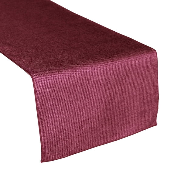 Faux Burlap Table Runner Solid Fuchsia