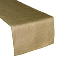 thumbnail image 1 of Faux Burlap Table Runner Solid Light Gold, 1 of 2