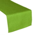 thumbnail image 1 of Faux Burlap Table Runner Solid Lime Green, 1 of 2