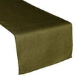 thumbnail image 1 of Faux Burlap Table Runner Solid Olive, 1 of 2