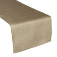 thumbnail image 1 of Faux Burlap Table Runner Solid Wheat, 1 of 2