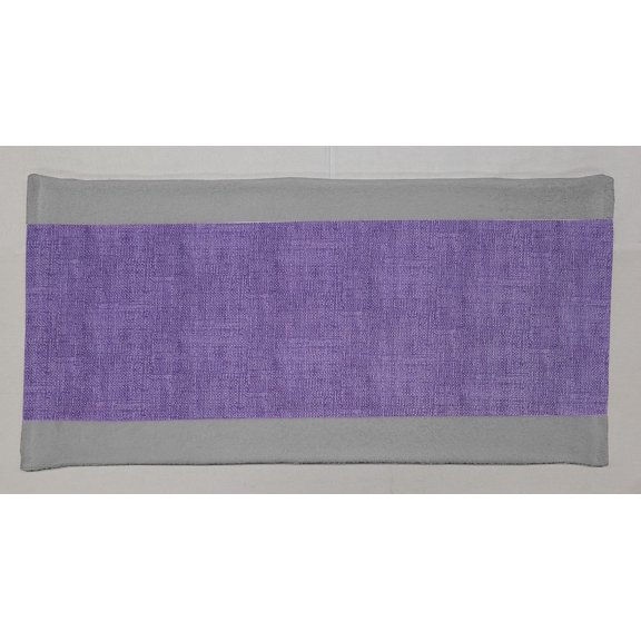 Faux Burlap Terrycloth Bathmat by Penny's Needful Things (Gray) (Purple)