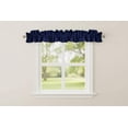 thumbnail image 1 of Faux Burlap Texture Curtain Sleeve Topper Window Treatment with Bottom and Top Ruffle, 1 of 11