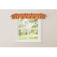thumbnail image 1 of Faux Burlap Texture Curtain Sleeve Topper Window Treatment with Bottom and Top Ruffle, 1 of 11