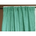 thumbnail image 1 of Faux Burlap Texture Polyester Solid Single Curtain Panel 58 Inch Wide Aqua, 1 of 1