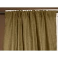 thumbnail image 1 of Faux Burlap Texture Polyester Solid Single Curtain Panel 58 Inch Wide Dark Gold, 1 of 1