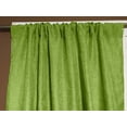 thumbnail image 1 of Faux Burlap Texture Polyester Solid Single Curtain Panel 58 Inch Wide Lime Green, 1 of 1