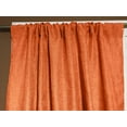thumbnail image 1 of Faux Burlap Texture Polyester Solid Single Curtain Panel 58 Inch Wide Orange, 1 of 1