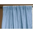 thumbnail image 1 of Faux Burlap Texture Polyester Solid Single Curtain Panel 58 Inch Wide Stale Blue, 1 of 1