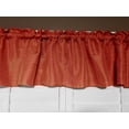 thumbnail image 1 of Faux Burlap Window Valance 58" Wide Solid Dark Orange, 1 of 2