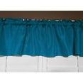 thumbnail image 1 of Faux Burlap Window Valance 58" Wide Solid Dark Turquoise, 1 of 2