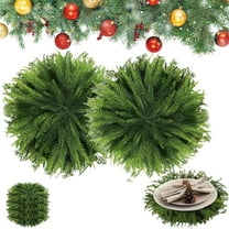 Faux Cedar Placemats, Cedar Greenery Placemats Round, Round Christmas Placemats, Christmas Place Mats,Holiday Placemats, Thanksgiving Placemats, Table Decoration