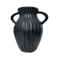 thumbnail image 1 of Faux Ceramic Flower Vase, Stylish Textured Double-Handle Plastic Vases for Home Office Tables and Shelves, 1 of 6