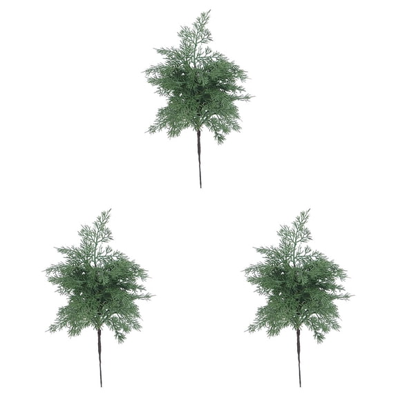 Christmas Greenery Stems - Artificial Cedar Pine Juniper Branches Picks for DIY Wreath Making, Xmas Tree Decor, Holiday Garland Craft, Home Decoration and Seasonal Party Arrangements