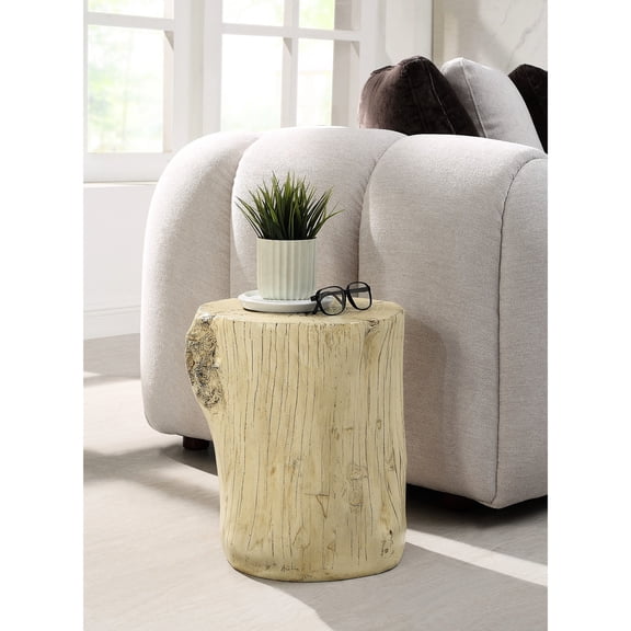 Faux Concrete Round Accent / Ideal for Displaying Essentials