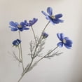 thumbnail image 1 of Faux Cosmos Silk Flowers, Realistic Artificial Daisy Floral Arrangement for Home Wedding Party Decor, DIY Centerpiece with Flexible Stems, Royal Blue, 1 of 8