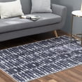 thumbnail image 1 of Faux Cowhide Contemporary Area Rug 4x6 Patchwork The Missing Link Polyester Rug With Cotton-Canvas Backing, 1 of 5