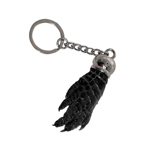 Faux Crocodiles1eatherClaw Shaped Keychain Stylish Unisex Keyring Pendant Fashionable Accessory for Bags and Keys
