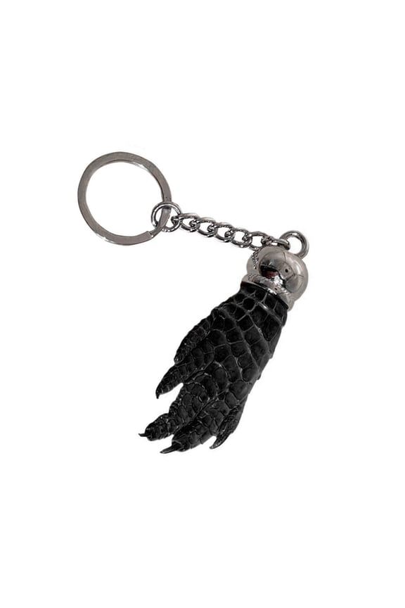 Faux Crocodiles1eatherClaw Shaped Keychain Stylish Unisex Keyring Pendant Fashionable Accessory for Bags and Keys