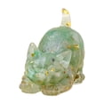thumbnail image 1 of Faux Crystal Resin Curved Tail Cat Figurine, Handmade Mini Ornament for Desk, Home or Office Gift-Ready Cat Sculpture, 1 of 7