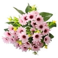 thumbnail image 1 of Faux Daisy Bouquet Realistic Pink Silk Daisy Flowers, Home Bedroom Decor, Wedding Floral Arrangement Prop, Sturdy Artificial Plant Pink, 1 of 4