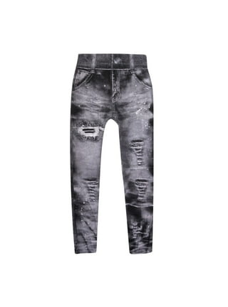 Womens Distressed Jeggings