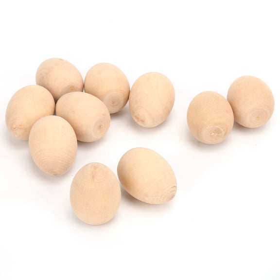 Faux Eggs, Wooden Fake Eggs 10Pcs For Easter Decoration For Photography