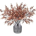 thumbnail image 1 of Faux Flower Fake Babys Breath Flower Bulk Artificial Gypsophila Bouquets Silk Flowers Real Touch Floral for Home Bedroom Wedding Thanksgiving Party Fall Decor (Beige Brown), 1 of 5