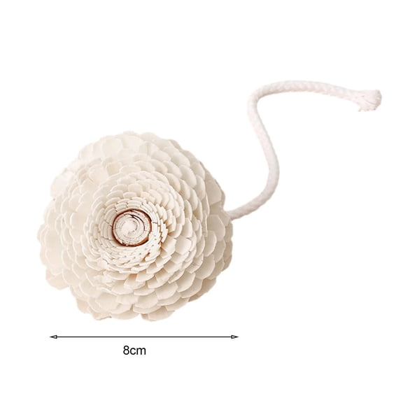 Faux Flower Fragrance Diffuser with Cotton Wire Stem Aromatherapy Reed Diffuser for Indoor Home and Car Scent Perfume Decoration