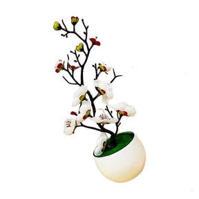 Faux Flower Mini Tree in Pot Simulation Pot Plant Low Maintenance Decorative Plant for Indoor Spaces