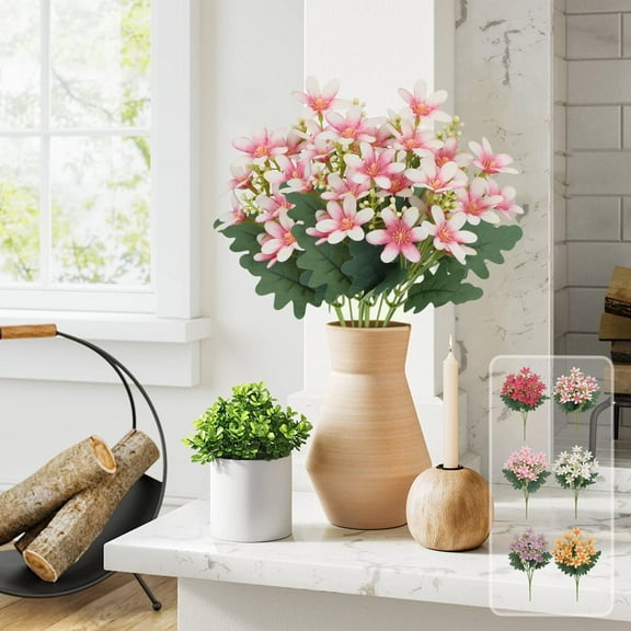 Faux Flowers Clearance, 2pcs Artificial Flowers Ball Hydrangea Plants Bouquet Ornament Home Decor Hotel Room Desk Vase Wedding Party Decoration