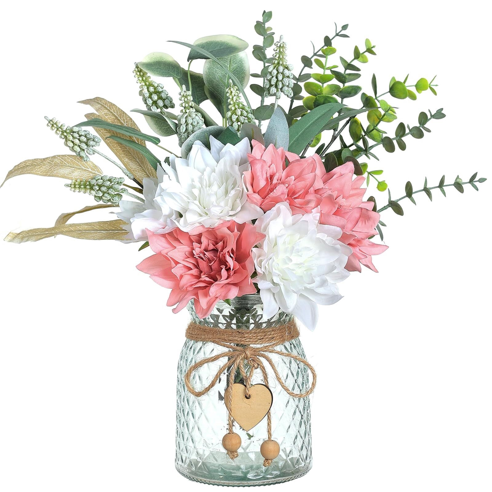 Faux Flowers with Vase,Artificial Silk Flowers in Vase, Fake Plant — free download