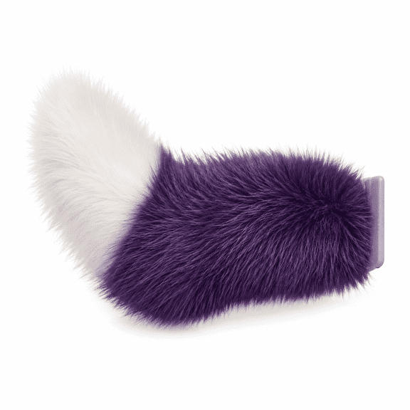 Faux Fox Fur Vehicle Tail Decoration, 11.8in Fuzzy Plush Tail Ornament for Car Modification, Fun and Eye-Catching Auto Accessory R