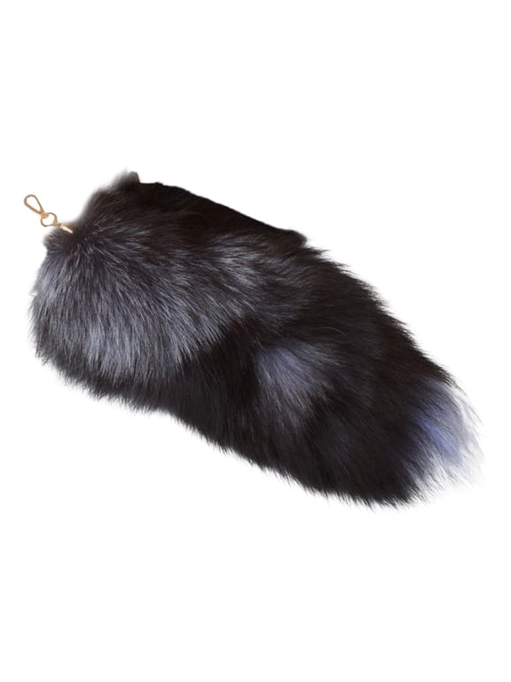 Faux Fox Tail Artificial Faux Cat Tail, Cosplay Fox Tail Keychain for Halloween Costume, Party Bag Accessories Charm, Keyring for Women and Girls