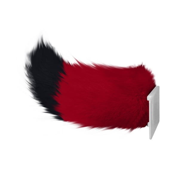 Faux Fox Tail for Car Rear, Two Tone Faux Fur Remote Control Sound Activated Electric Moving Tail, 1 Piece Decorative Accessory, for Cosplay Party Halloween Costume Car Exterior Decoration