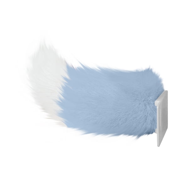 Faux Fox Tail for Car, Two Tone Faux Fur Remote Control Voice Activated Electric Tail, 1 Pack Fluffy Moving Tail, Decorative Accessory for Cosplay Halloween Costume Party Car Rear Decoration