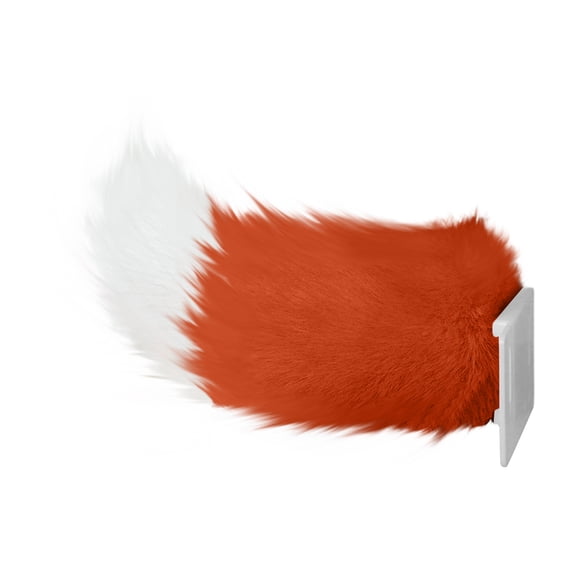 Faux Fox Tail Electric Vehicle Rear Accessory, Two Tone Voice Activated Remote Controlled, 1 Piece Faux Fur Plush, For Car Exterior Decoration Cosplay Costume Party