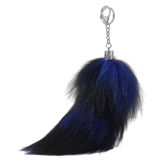 Faux Fox Tail Keychain,Soft Artificial Fox Tail Faux Cat Tail Fox Tail,Handbag Tassel Ring Key Chain for Women
