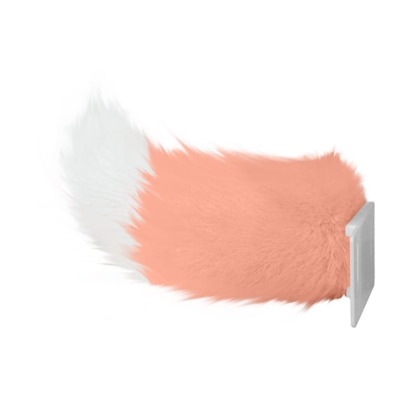 Faux Fox Tail, Remote Control Voice Activated Electric, 1 Pack Two Tone Faux Fur, for Car Rear Exterior Decoration Cosplay Costume Halloween Party Accessory