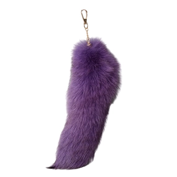 Faux Foxes Tail Key Rings Unique Foxes Tail Pendant Keychain Accessory Delicate Keyring Ornament for Women