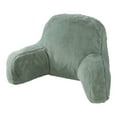 thumbnail image 1 of Faux Fur Bed Rest Pillow with Removable Cover, Pistachio, 1 of 5