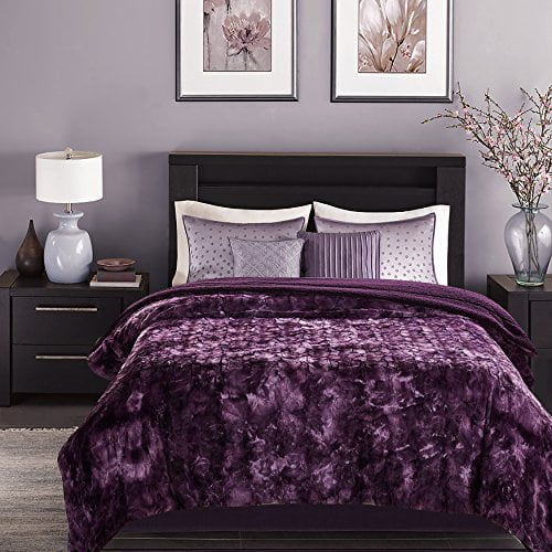 Aubergine blanket top