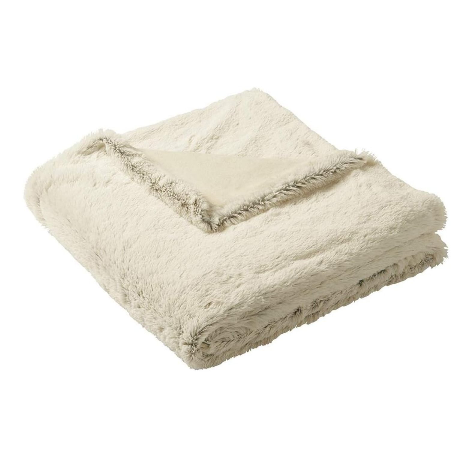 Faux Fur Blanket. BP45, Marshmallow, OSFA